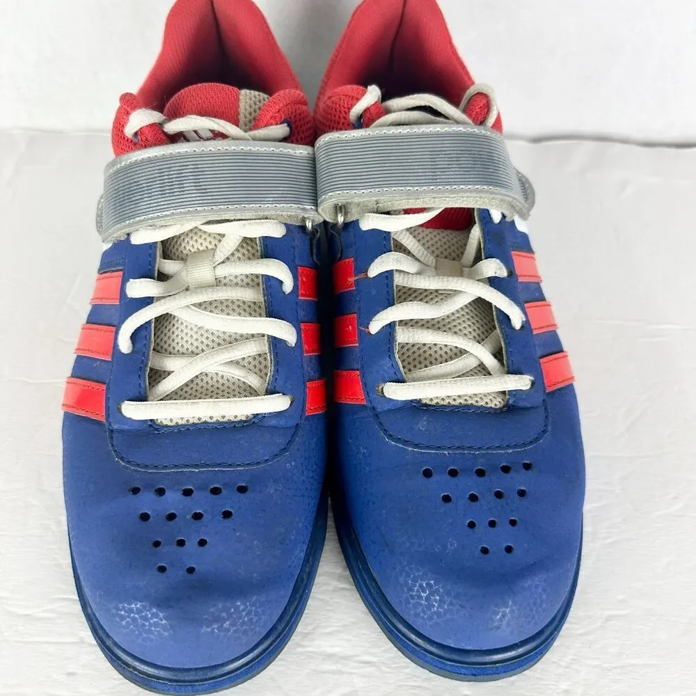 Adidas Mens Powerlift 2.0 Shoes Size 10.5 Weightlifting Red White Blue G96435